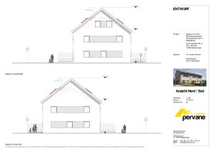 Bauplanung Seitenansicht
