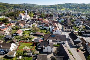 Drohnenansicht mit GS-Einzeichnung