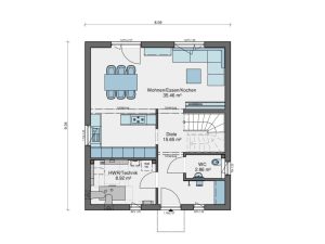 Grundriss EG - Variant 28-123