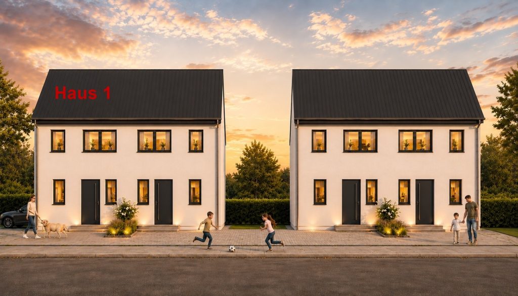 Doppelhaushälfte – Haus 1 – Neubauprojekt in Konstanz in Projektierung image 1