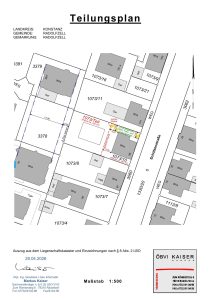 Teilungsplan Flst. 1073-Teil