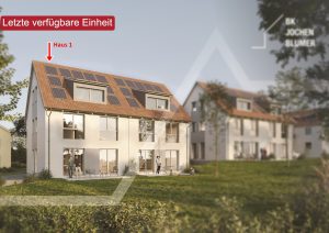 Aussenvisualisierung Haus 1 - Gartenseite