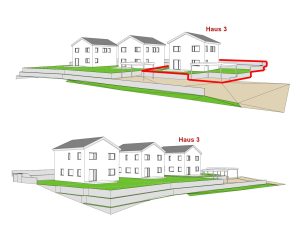 Bauplanung 3 Einfamilienhäuser - Haus 3