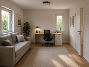 Beispiel-Visualierung Büro-, Gästezimmer