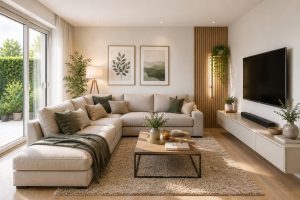 Beispiel Wohnzimmer - DHH links
