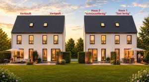 Haus 1 - Beispiel Visualisierung Ansicht West
