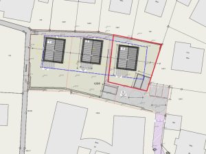 Freiflächenplan Bauplanung - Haus 3