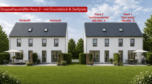 KI erstellte Visualisierung - DHH Haus 2, schlüsselfertig