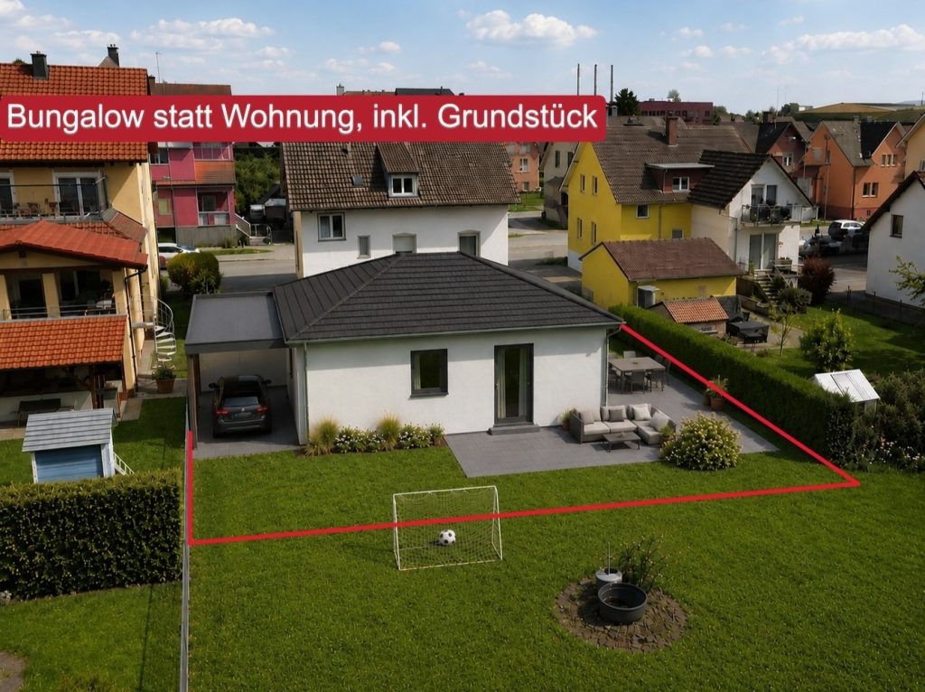 Warum eine Wohnung, wenn es auch ein eigenes Haus sein kann? –  Bungalow inkl. Grundstück image 1