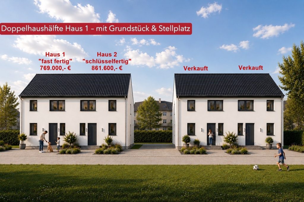 Neubauprojekt Doppelhaushälfte – Haus 1 – in Konstanz in Projektierung image 1