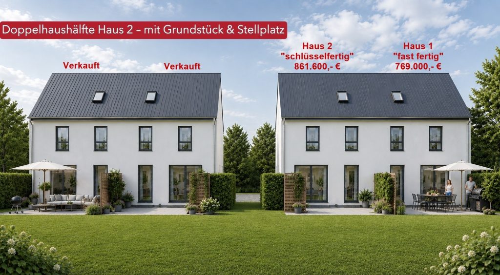 Neubauprojekt Doppelhaushälfte – Haus 2 – in Konstanz in Projektierung image 1